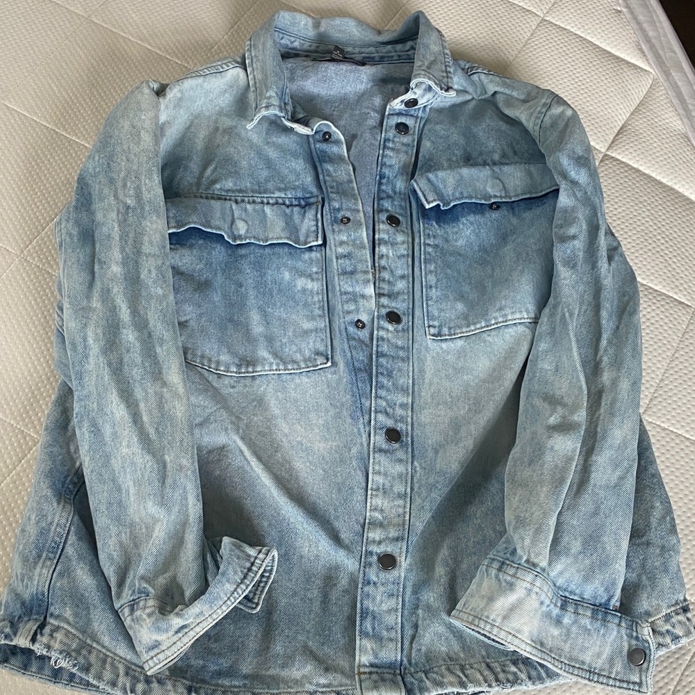Long Jean Shacket